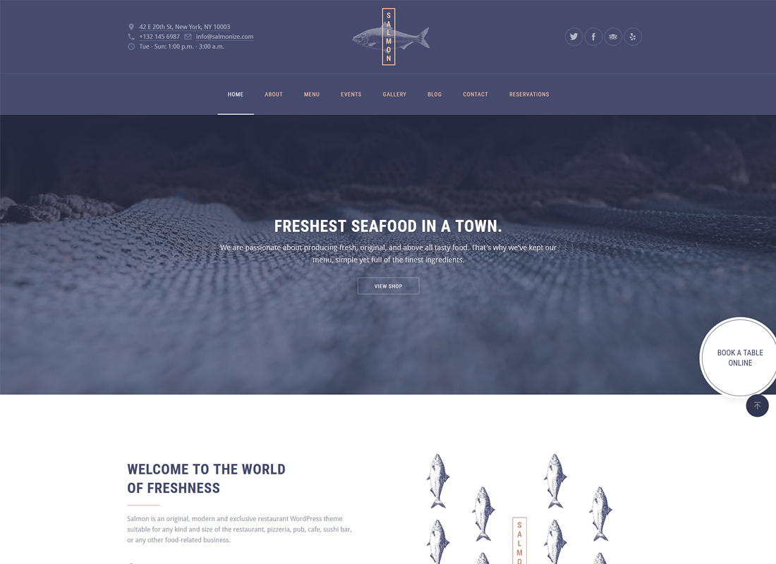 Lachs — Restaurant WordPress Theme