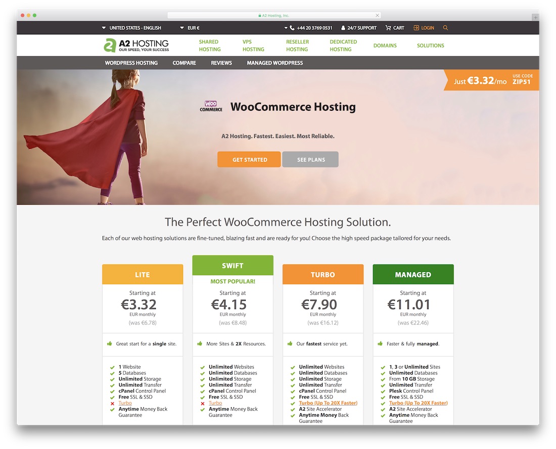 woocommerce 的 a2 託管