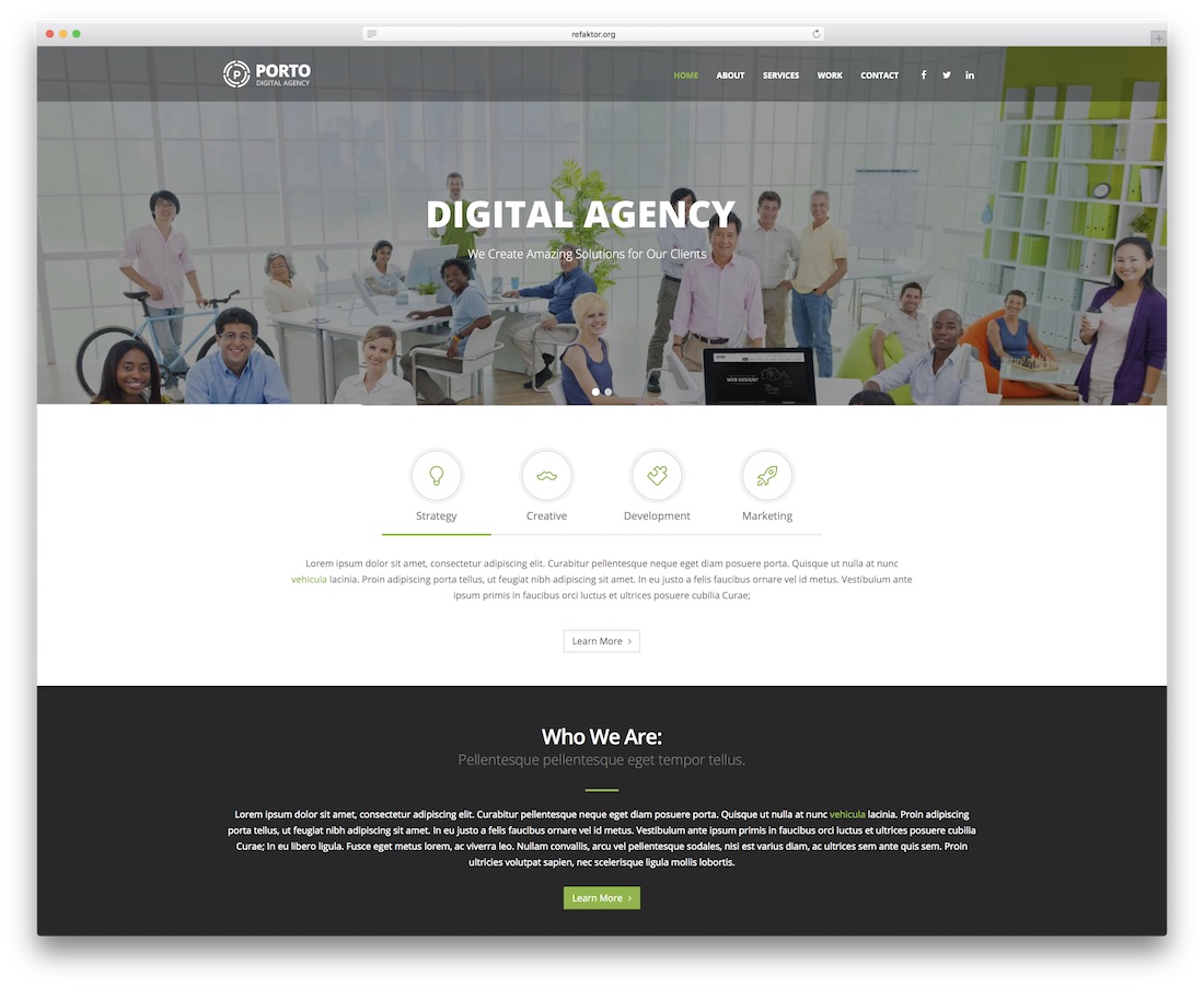 porto drupal business template
