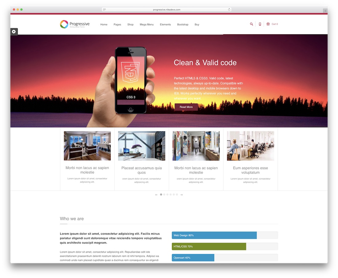 progressive drupal business template