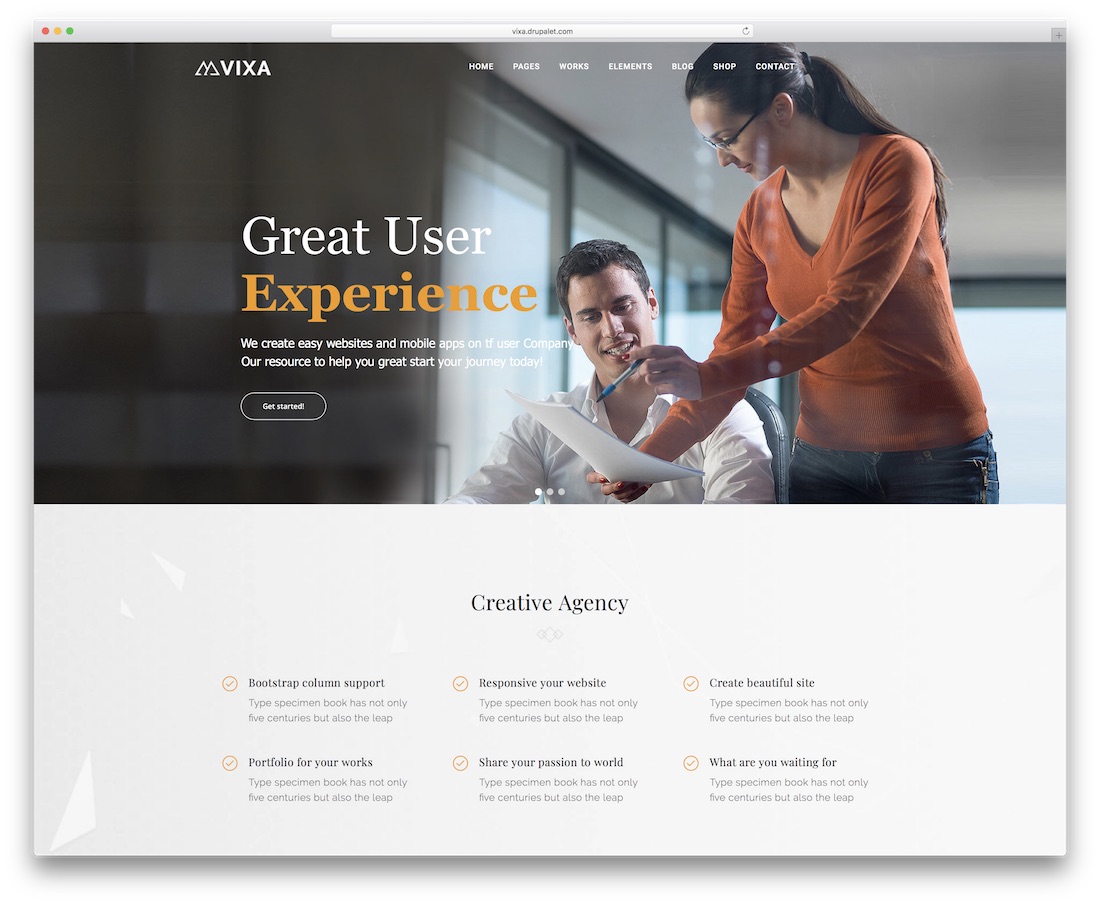 vixa drupal 業務模板
