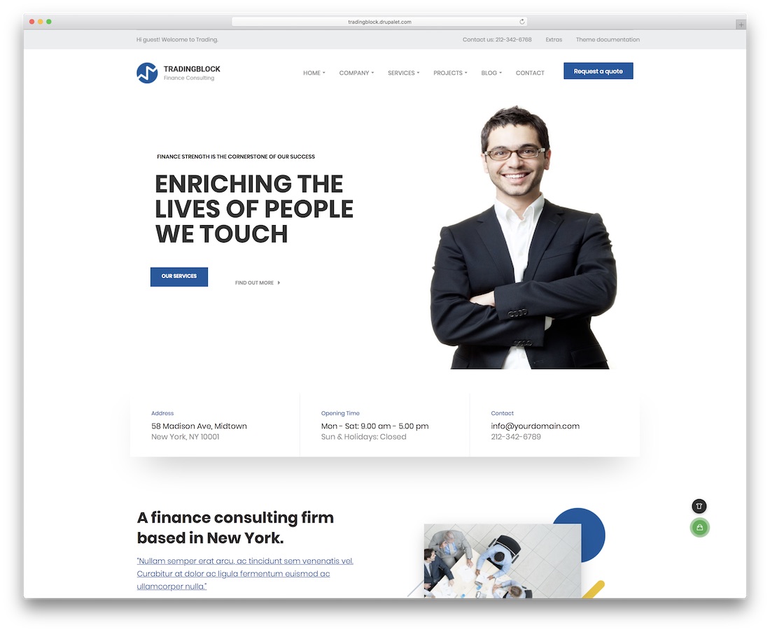 Tradingblock drupal 業務模板