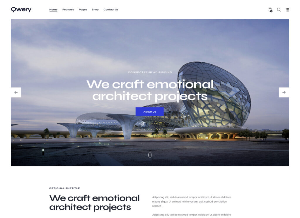 Qwery - 多用途商業 WordPress 主題 + RTL