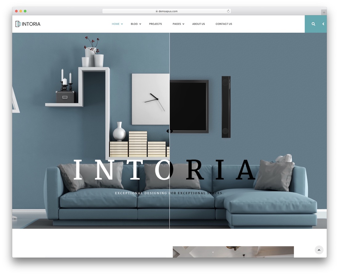 Intoria Innenarchitektur WordPress Theme