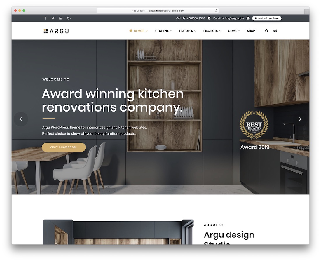 argu Innenarchitektur WordPress Theme