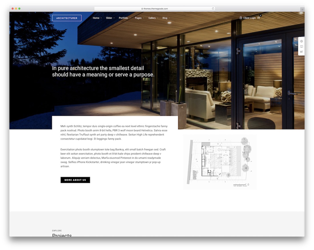 Architekt Innenarchitektur WordPress Theme