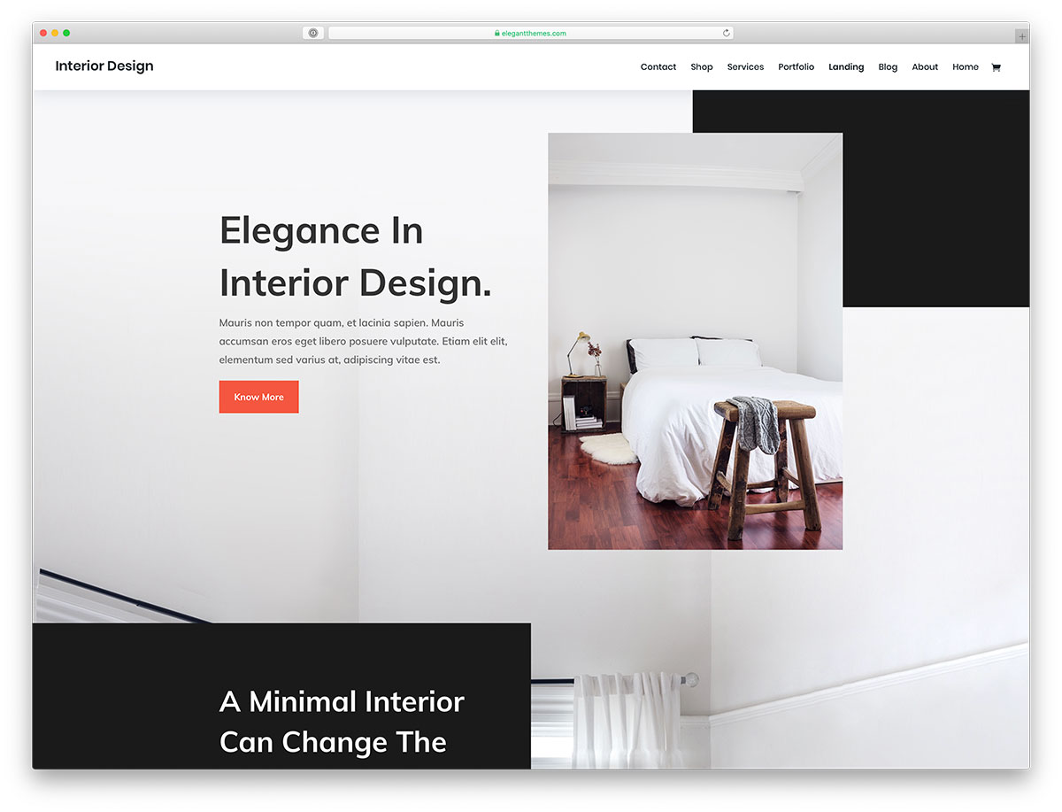 WordPress-Theme für Innenarchitektur