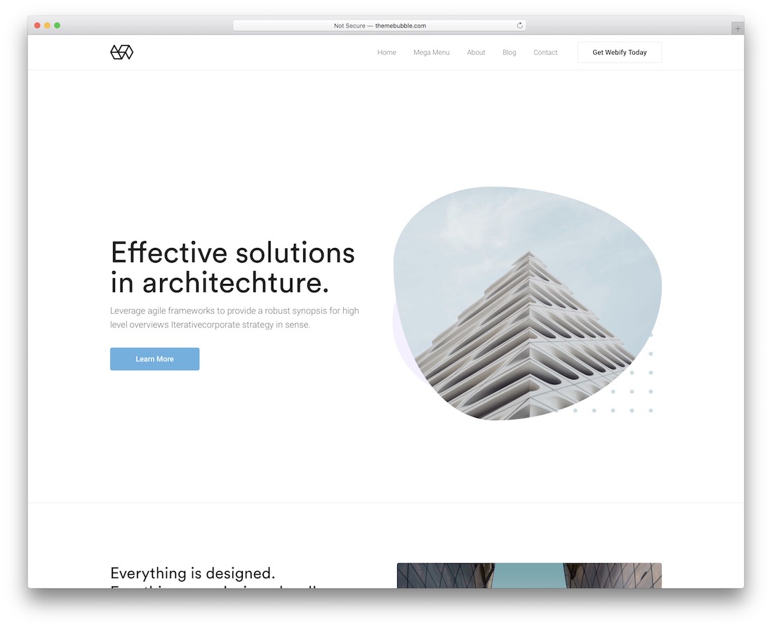 Webify Innenarchitektur WordPress Theme