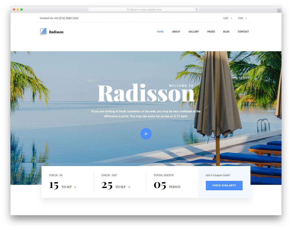 modelo livre de radisson