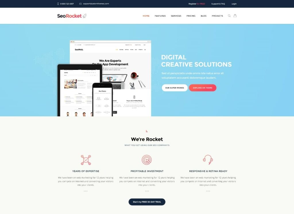 徐火箭 | SEO 和营销 WordPress 主题
