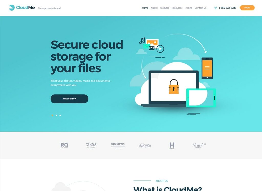 云我 |云存储和文件共享服务 WordPress 主题