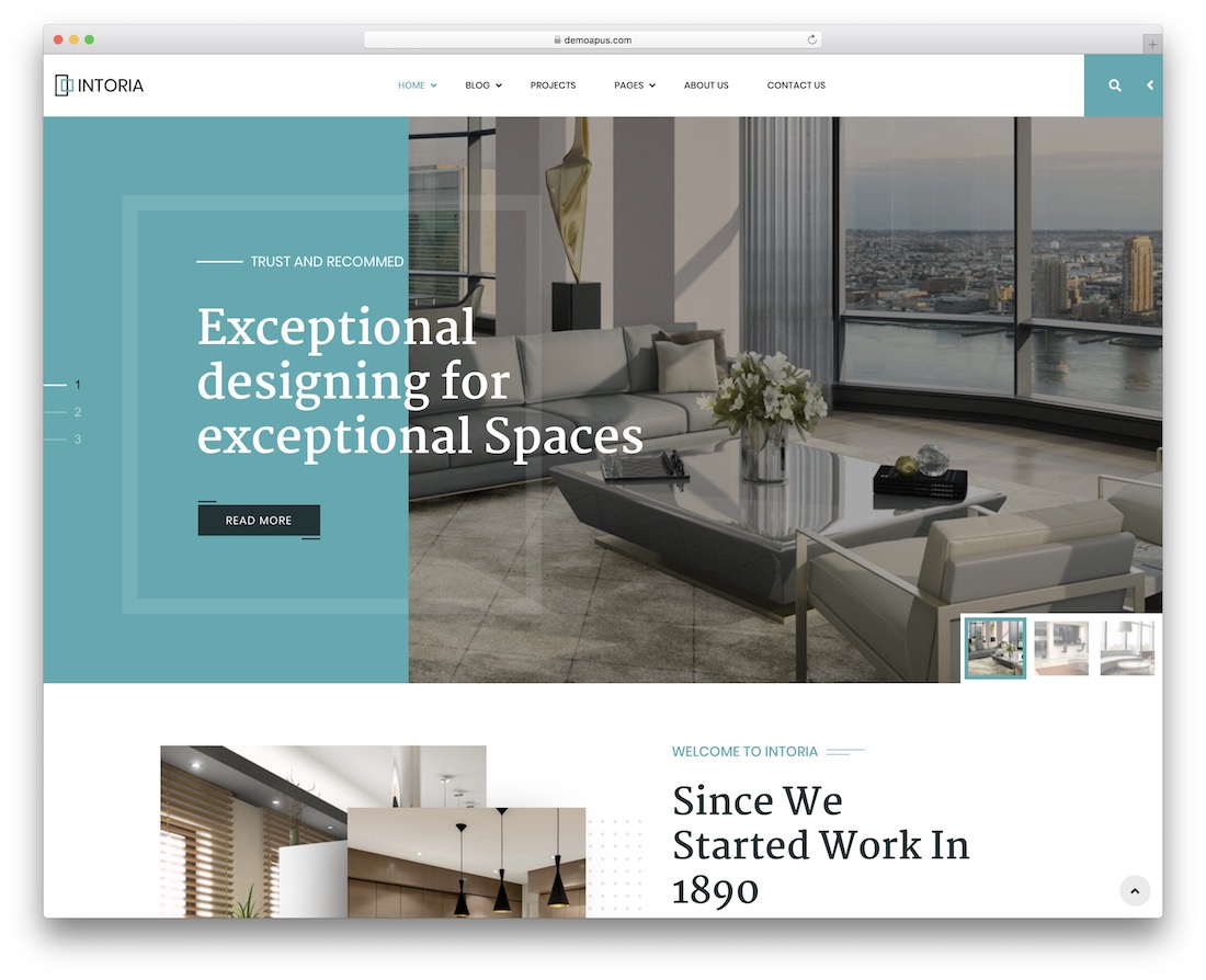 șablon site web design interior interior