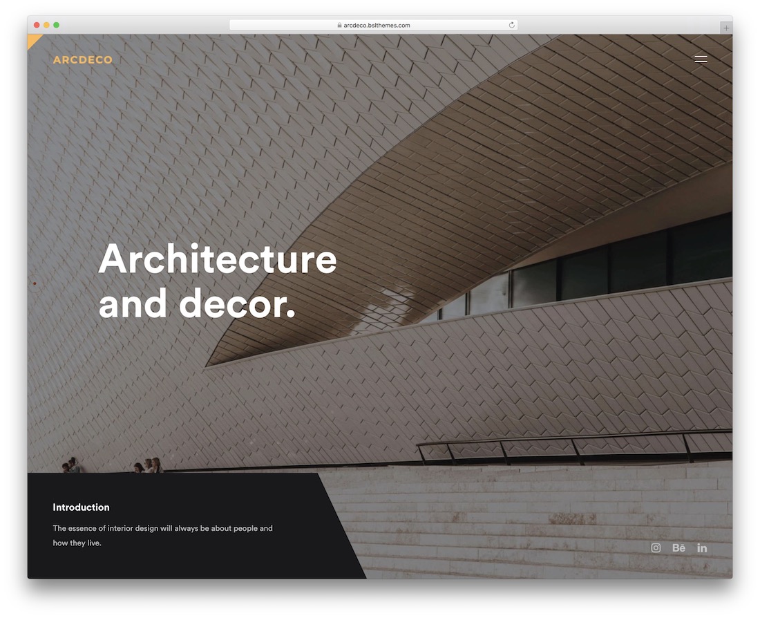 arcdeco design interior temă wordpress