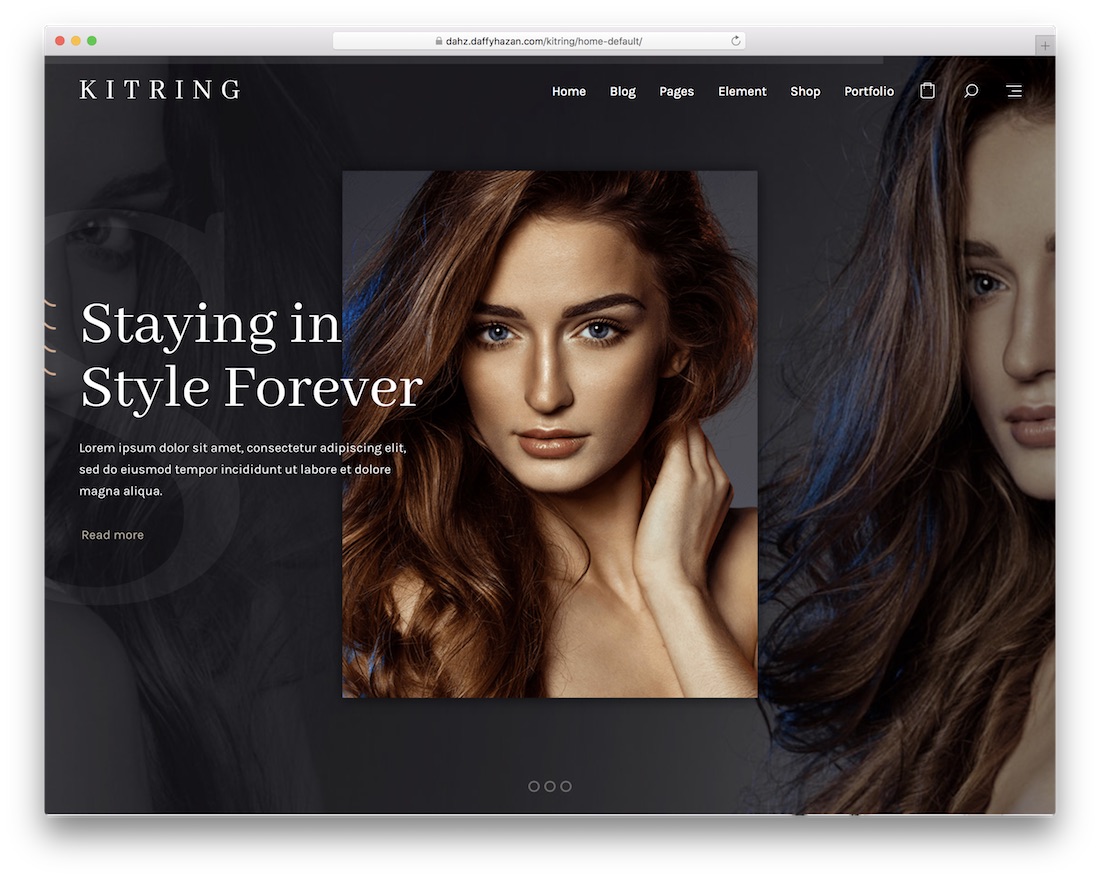 kitring 미용실 워드프레스 테마