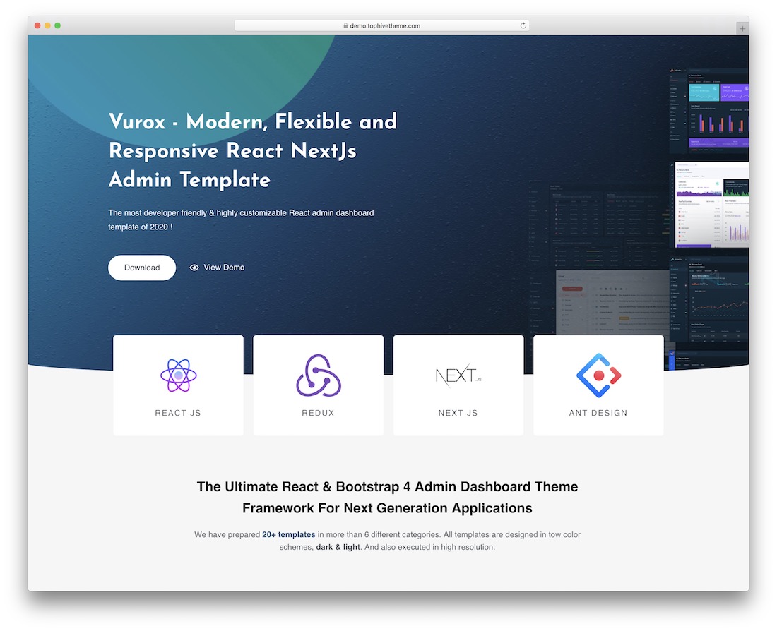 เทมเพลตผู้ดูแลระบบ vurox nextjs