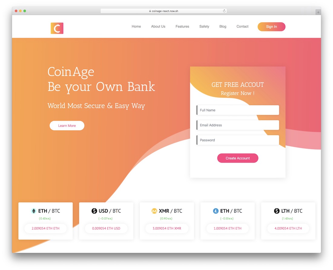 เหรียญ nextjs template