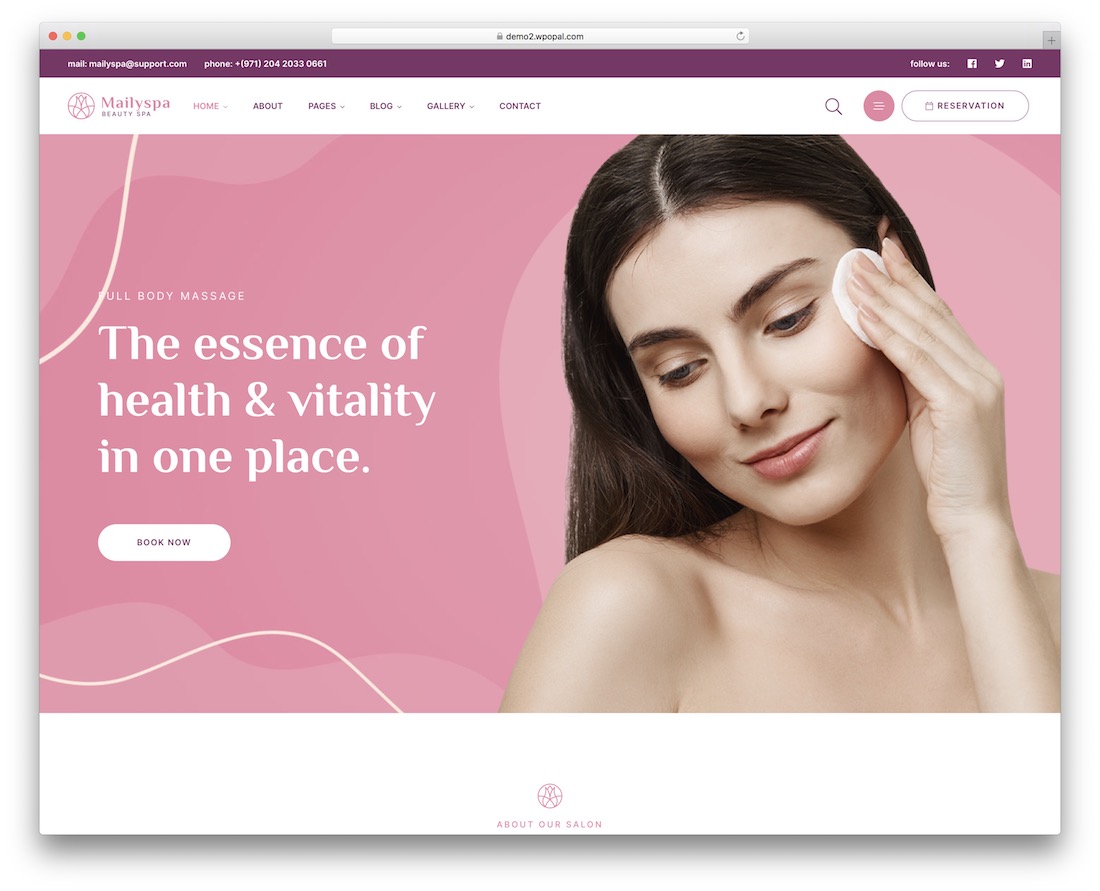 тема wordpress визажист mailyspa