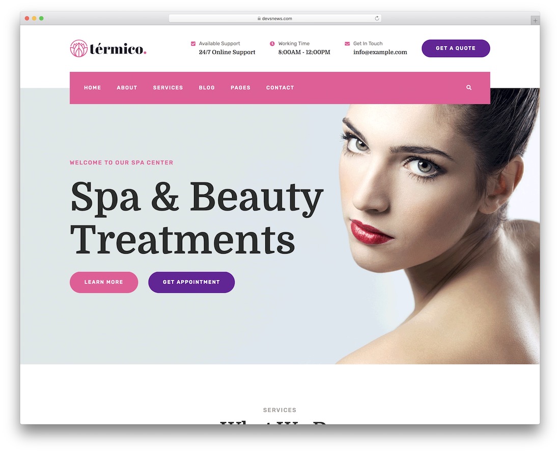 тема wordpress для макияжа termico