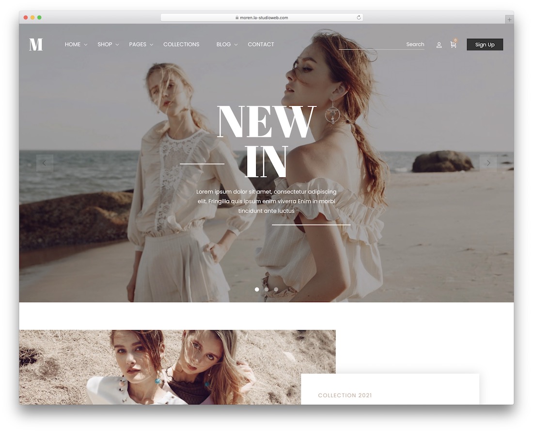 tema e-niaga mode moren