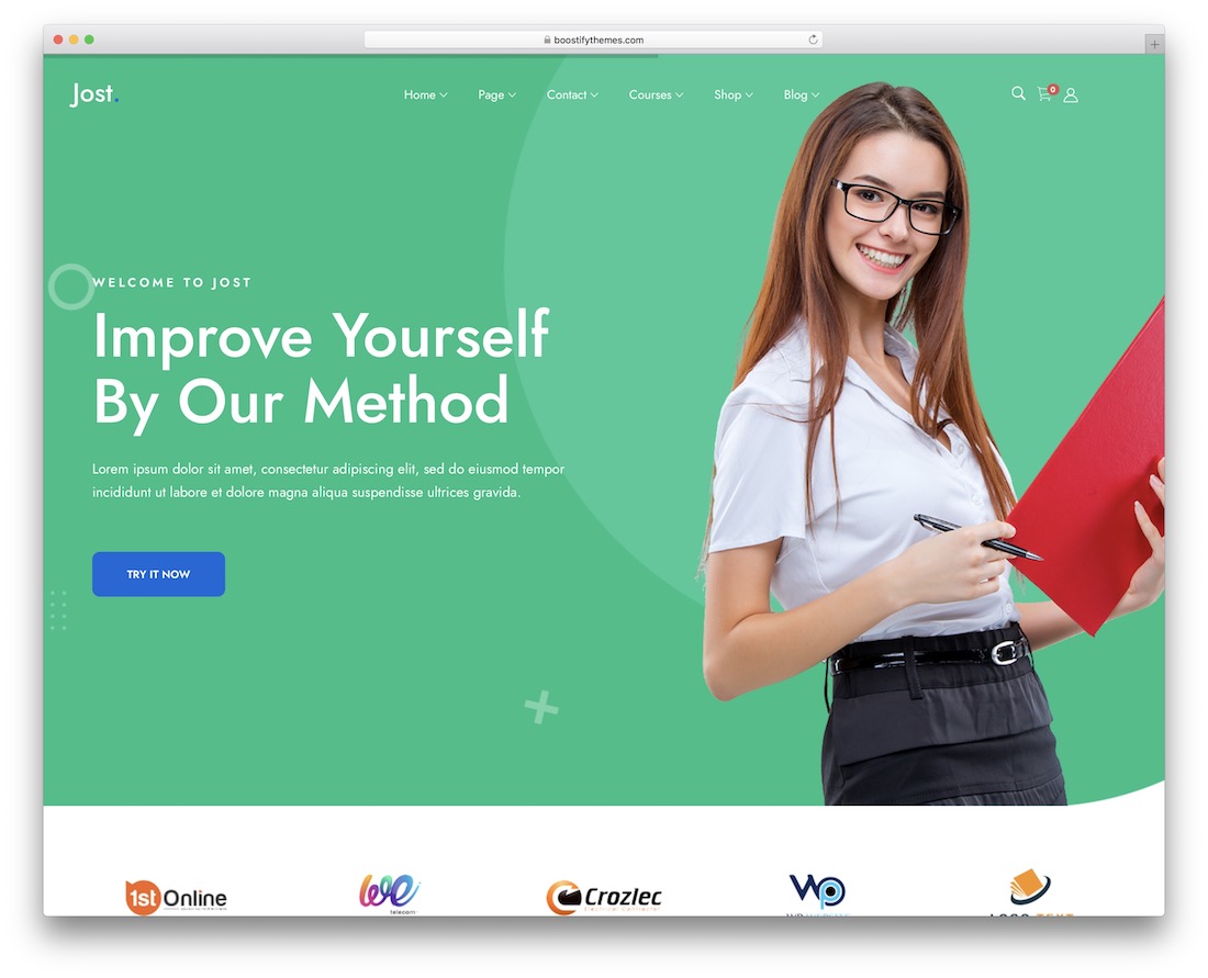 jost коучинг WordPress тема
