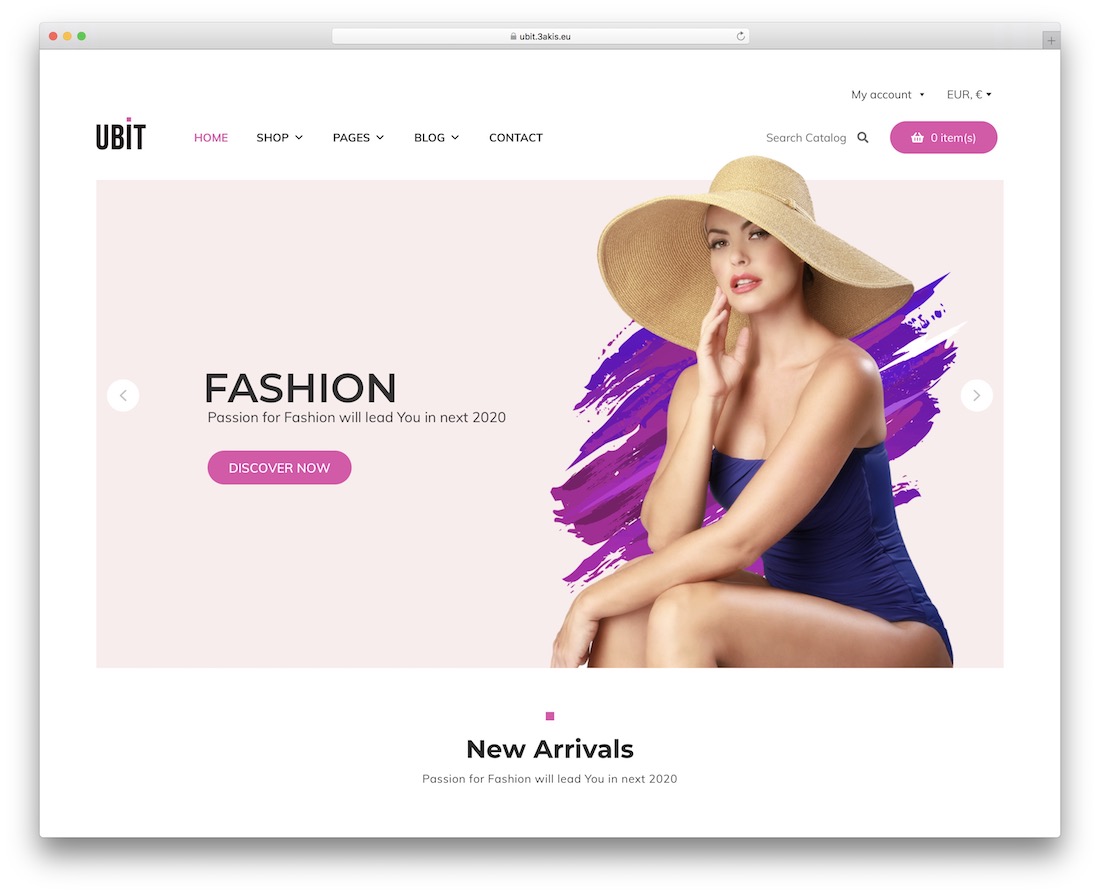 ubit T 恤商店 wordpress 主题