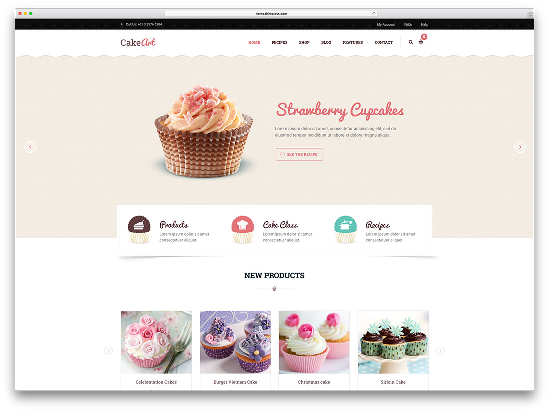 cakeart-minimal-bakery-wordpress-theme
