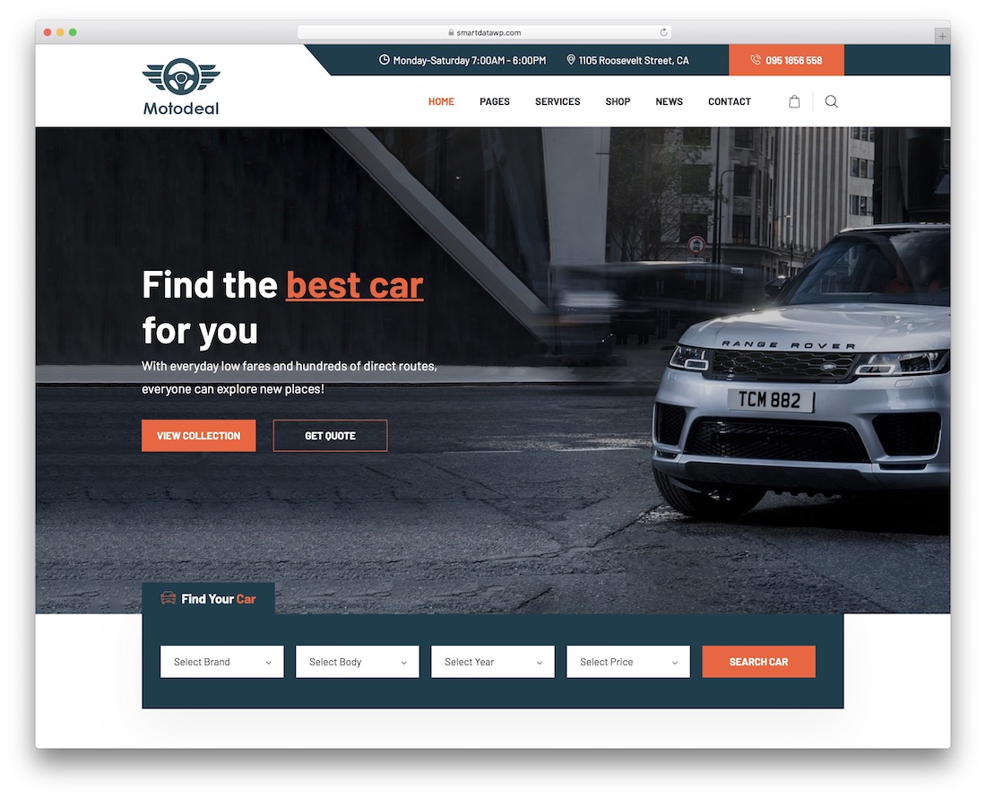 tema de clasificados de wordpress motodeal