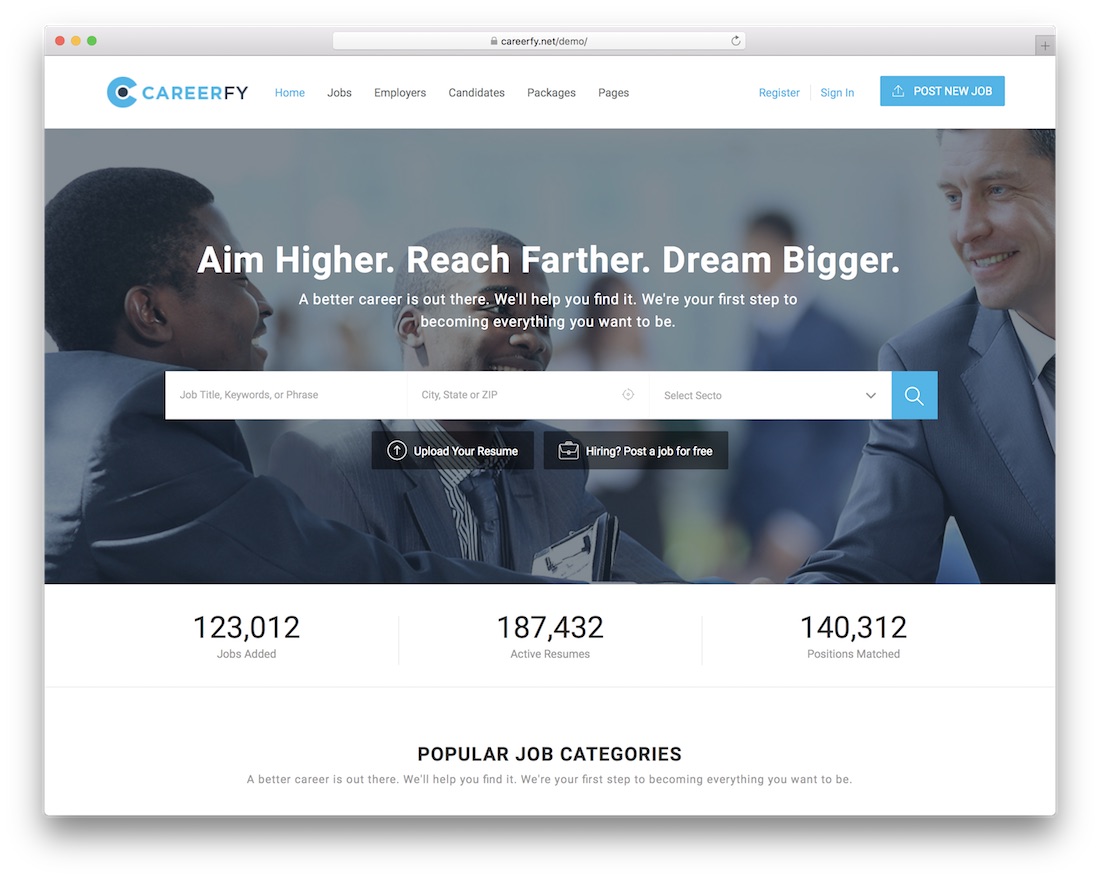 тема для вакансий на wordpress