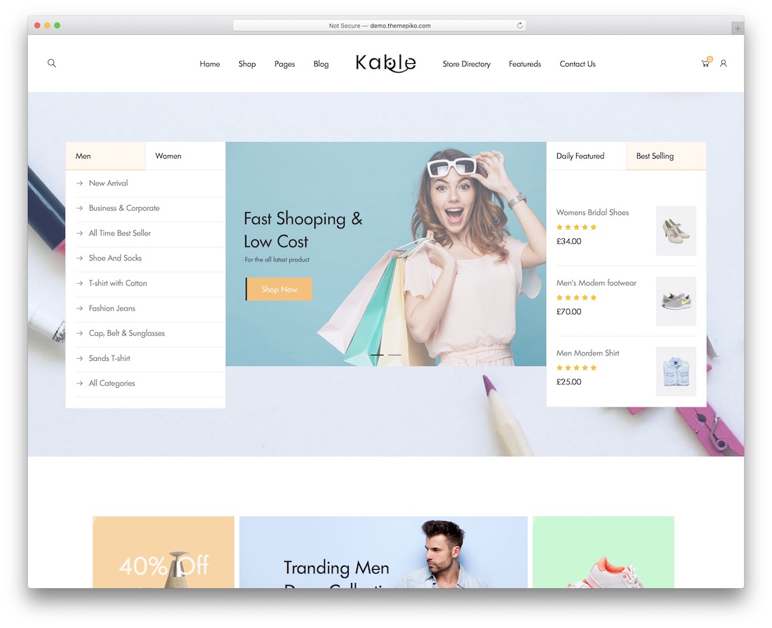 Wordpress Kable księgarnia motyw