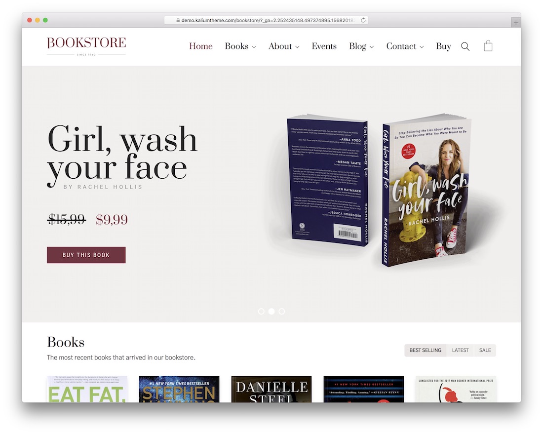 kalium wordpress księgarnia motyw