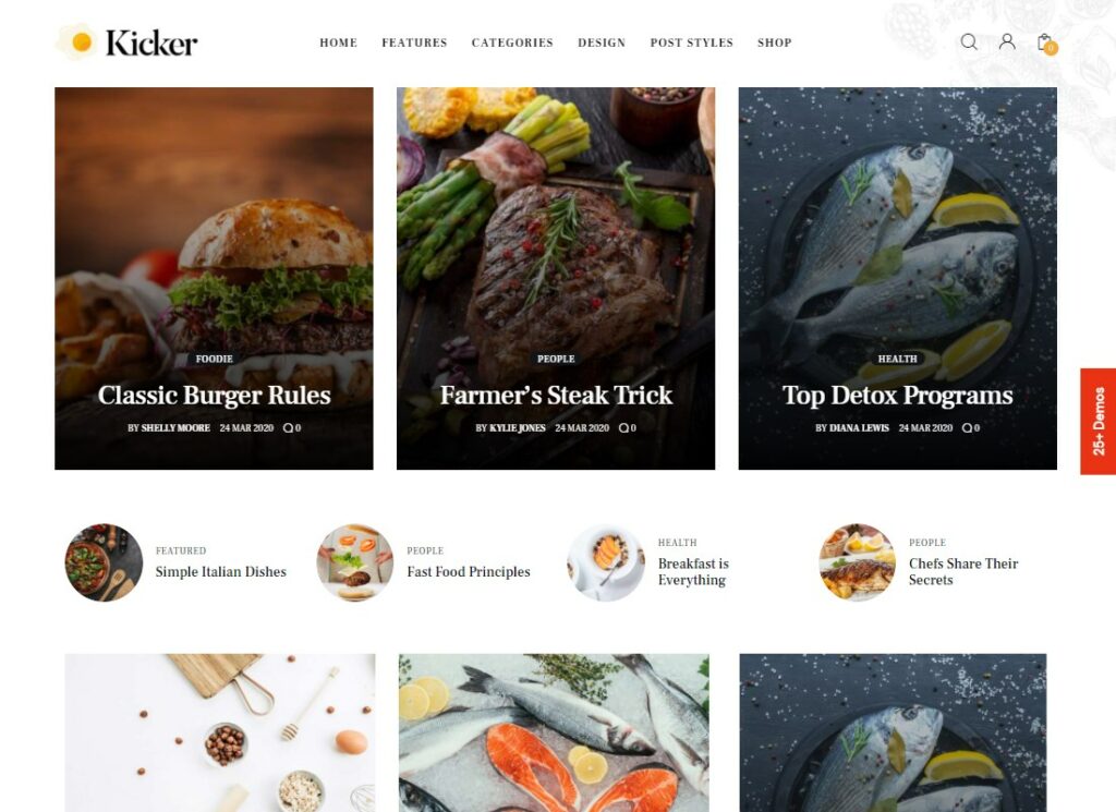 Kicker | Tema de WordPress para revista de blog multipropósito