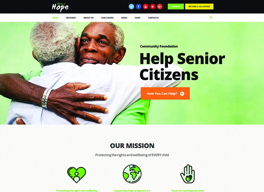 Nadzieja | Motyw WordPress dla organizacji non-profit, charytatywnych i darowizn + RTL