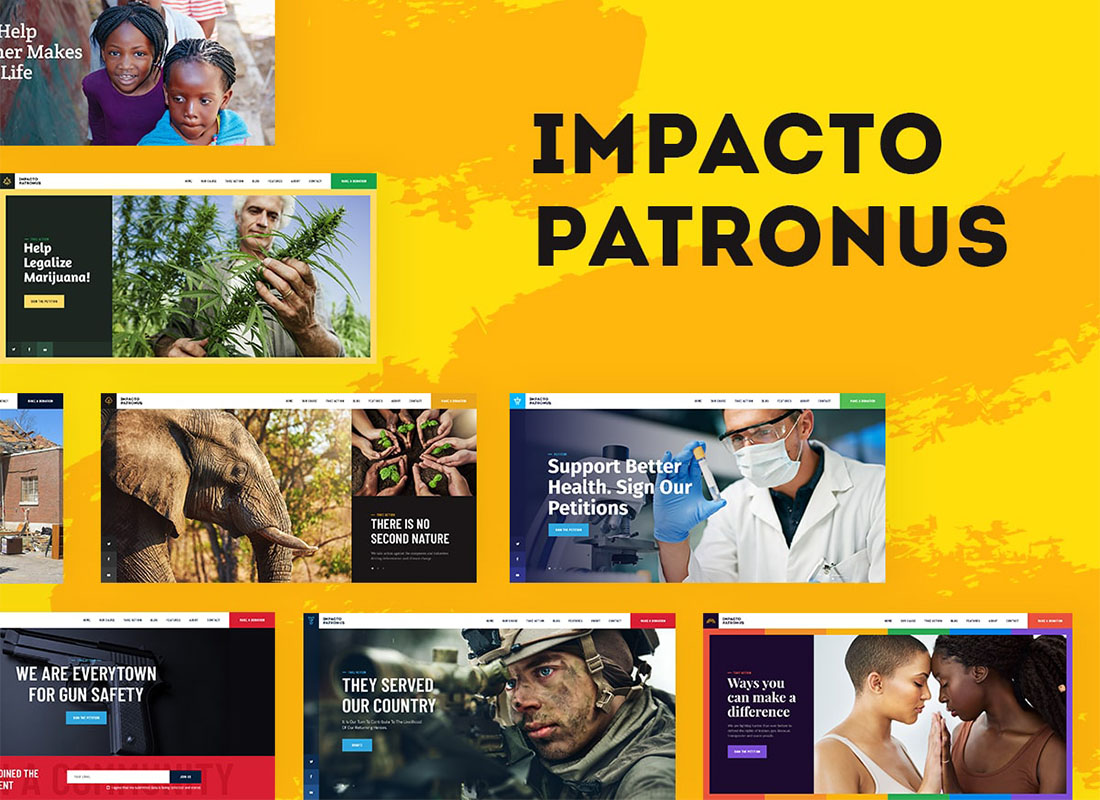 Patronus Impacto | Motyw WordPress Petycje i aktywizm społeczny