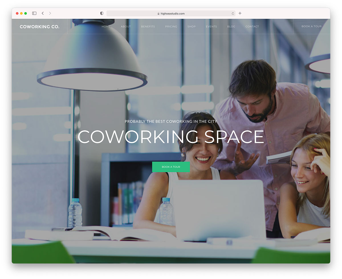 Coworking Co WordPress Theme