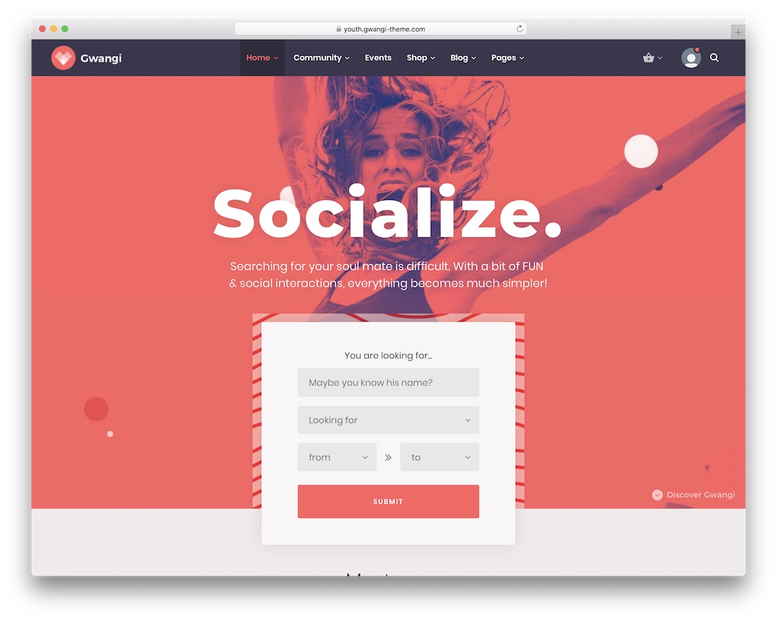 tema di incontri wordpress gwangi