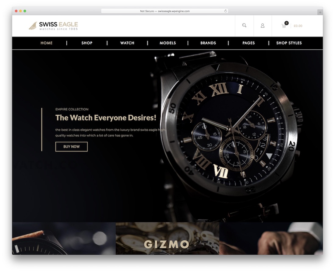 tema de wordpress oscuro swisseagle