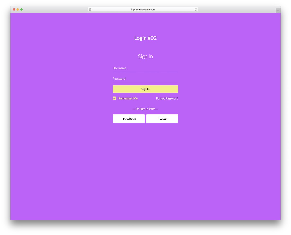 登錄表單 v12