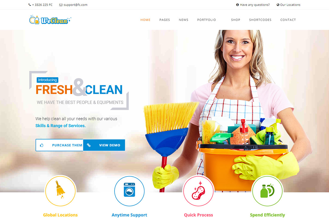 We Clean Pest Control Tema de WordPress