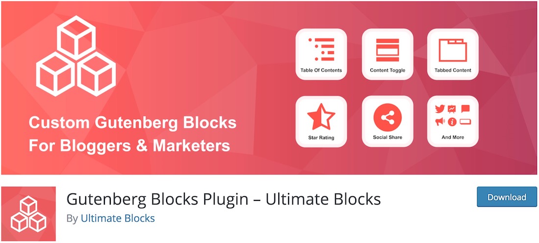plugin de wordpress gratuito de ultimate blocks