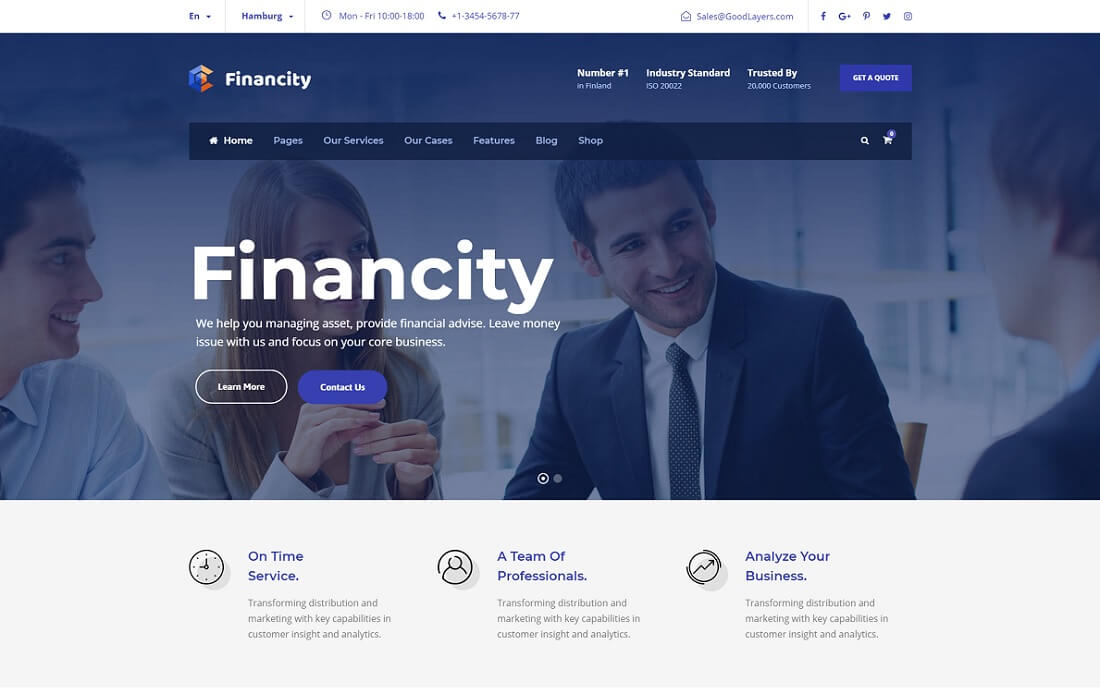 thème wordpress de la crypto-monnaie financière