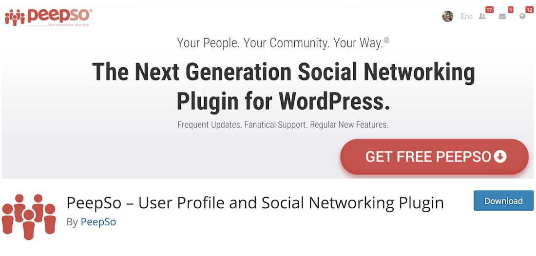 peepso wordpress 論壇插件