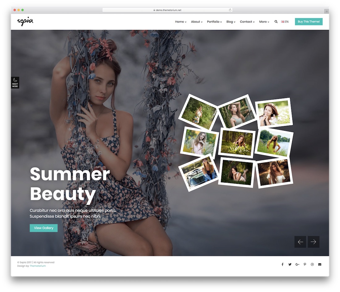 modèle de site Web sépia