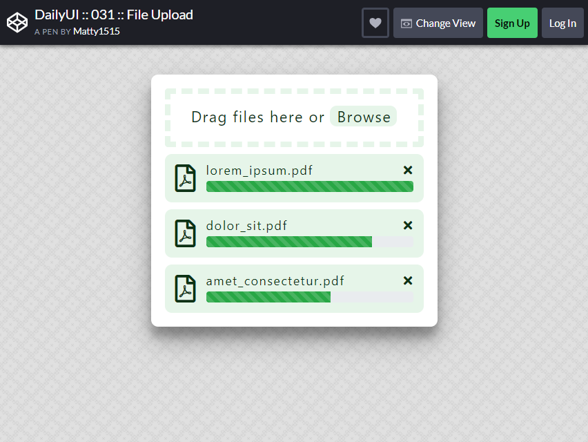 cargas de archivos bootstrap