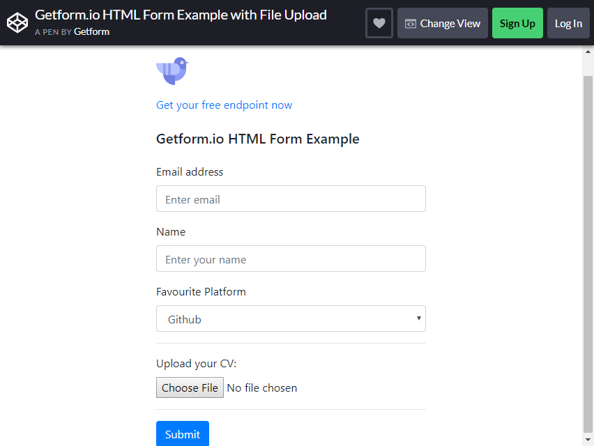 cargas de archivos bootstrap