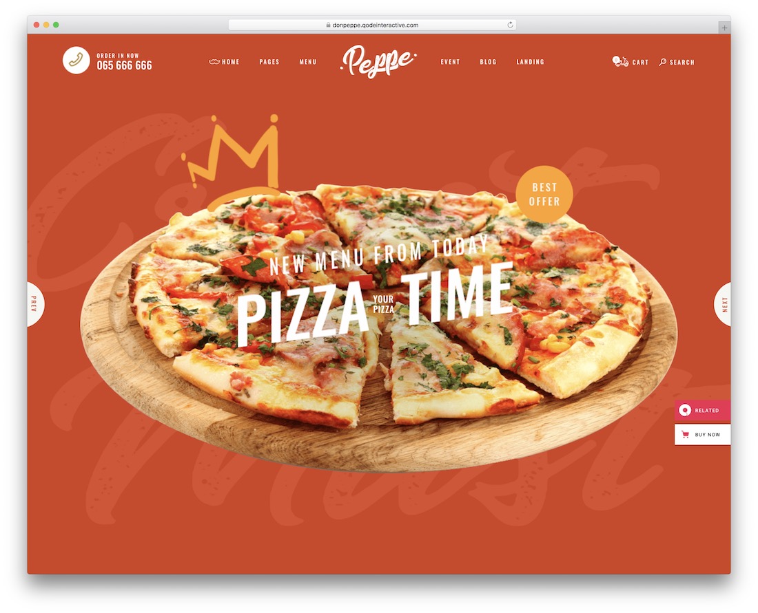 tema wordpress don peppe pizza house