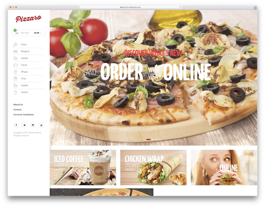 tema wordpress rumah pizza pizzaro