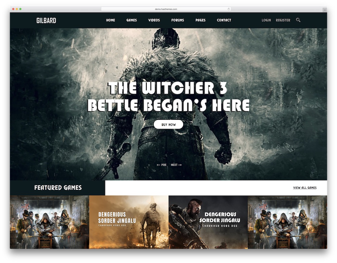 gilbard clan website template