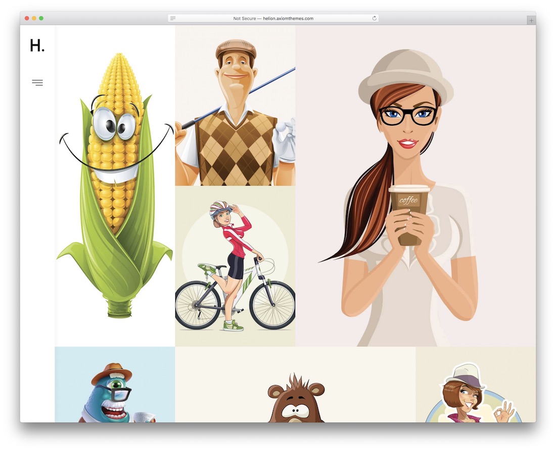 tema galeri wordpress helion