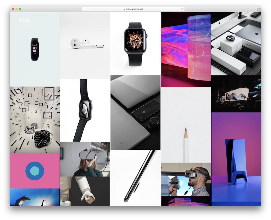 tema galeri seni wordpress