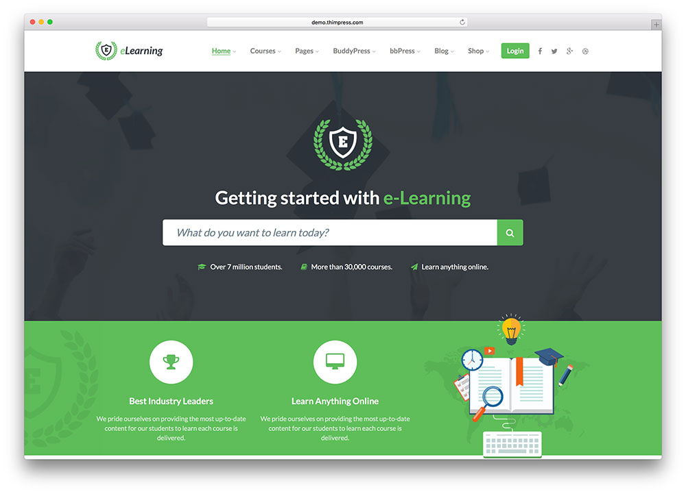lms-e-öğrenme-wordpress-teması